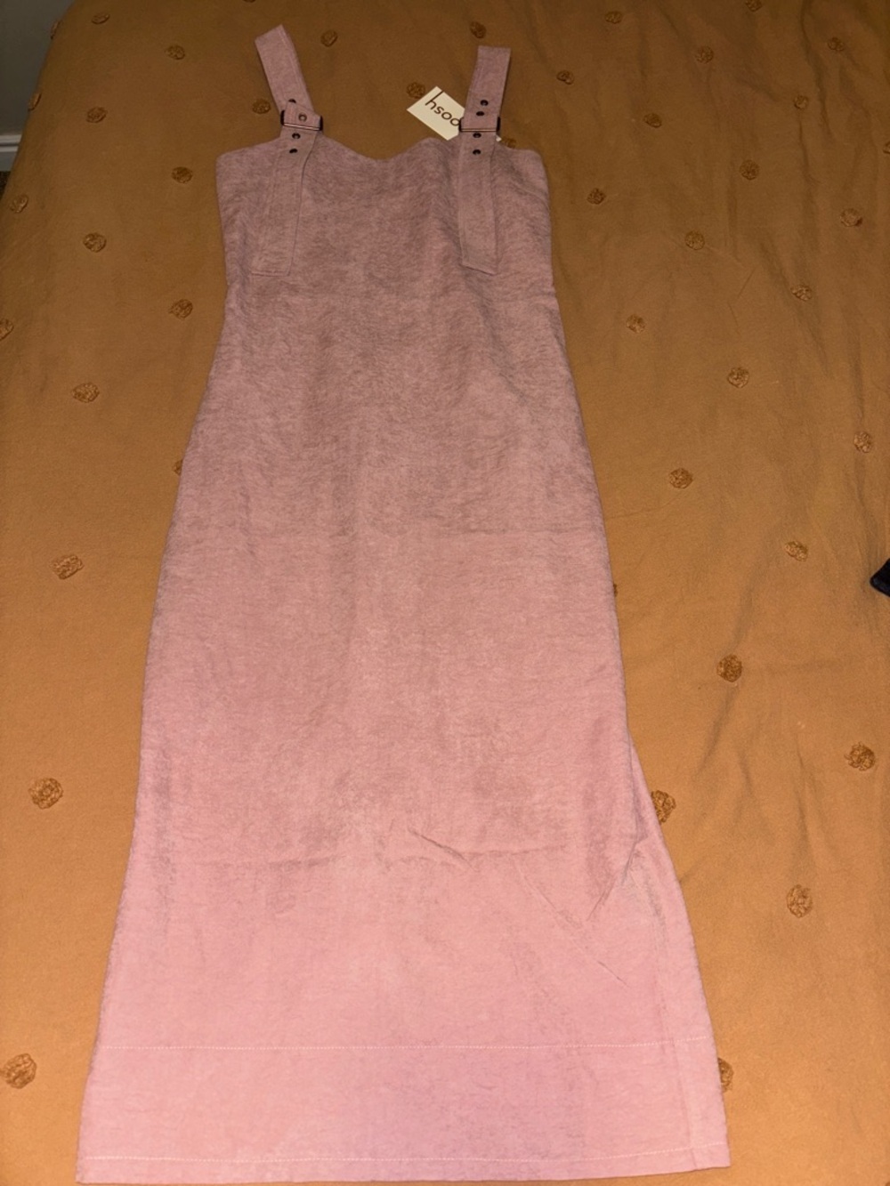 Mauve Pink Strap Midi Dress